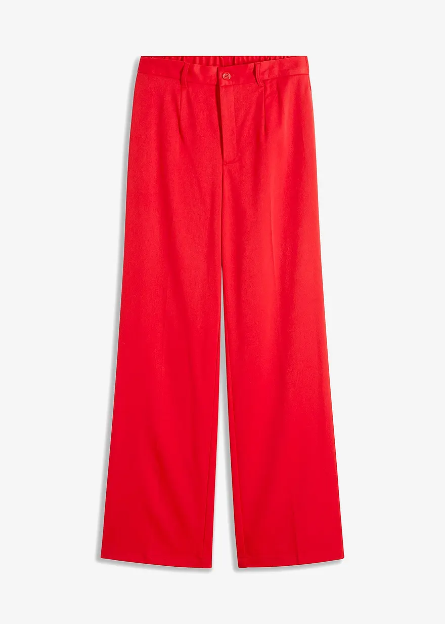 bonprix Bequeme Businesshose mit recyceltem Polyester - rot