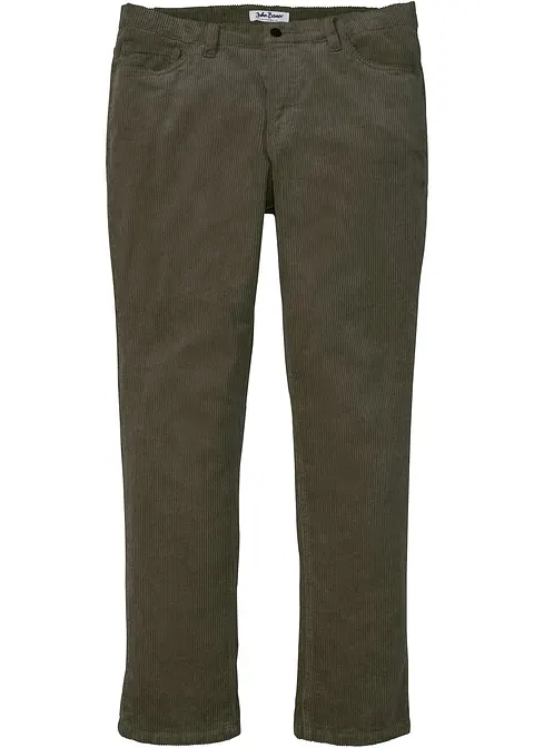 bonprix Bequeme Cordhose mit Stretchanteil für mehr Komfort - grün