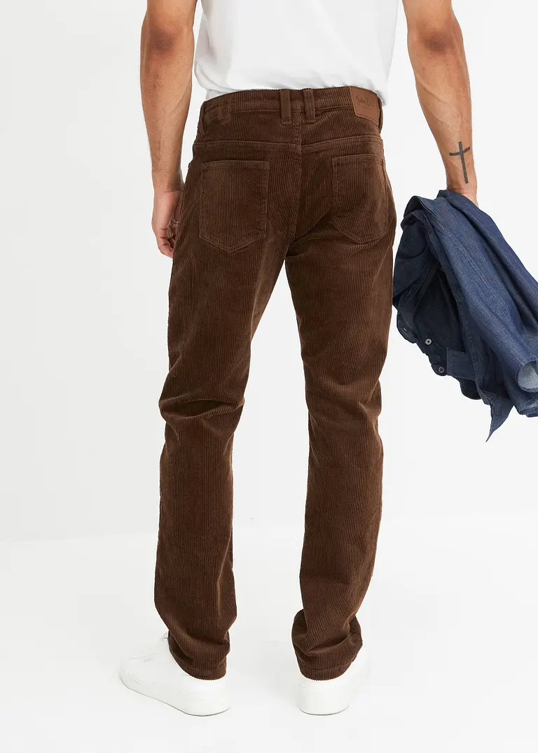 Bonprix Bequeme Cordhose Mit Stretchanteil Für Mehr Komfort - Braun