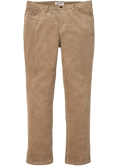 bonprix Bequeme Cordhose mit Stretchanteil für mehr Komfort - braun