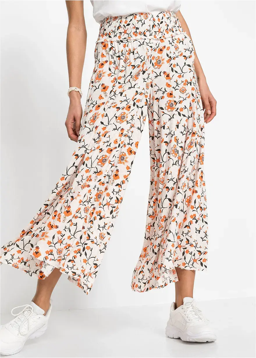 Bonprix Bequeme Hose Aus Fließender Viskose Mit Weitem Bein
