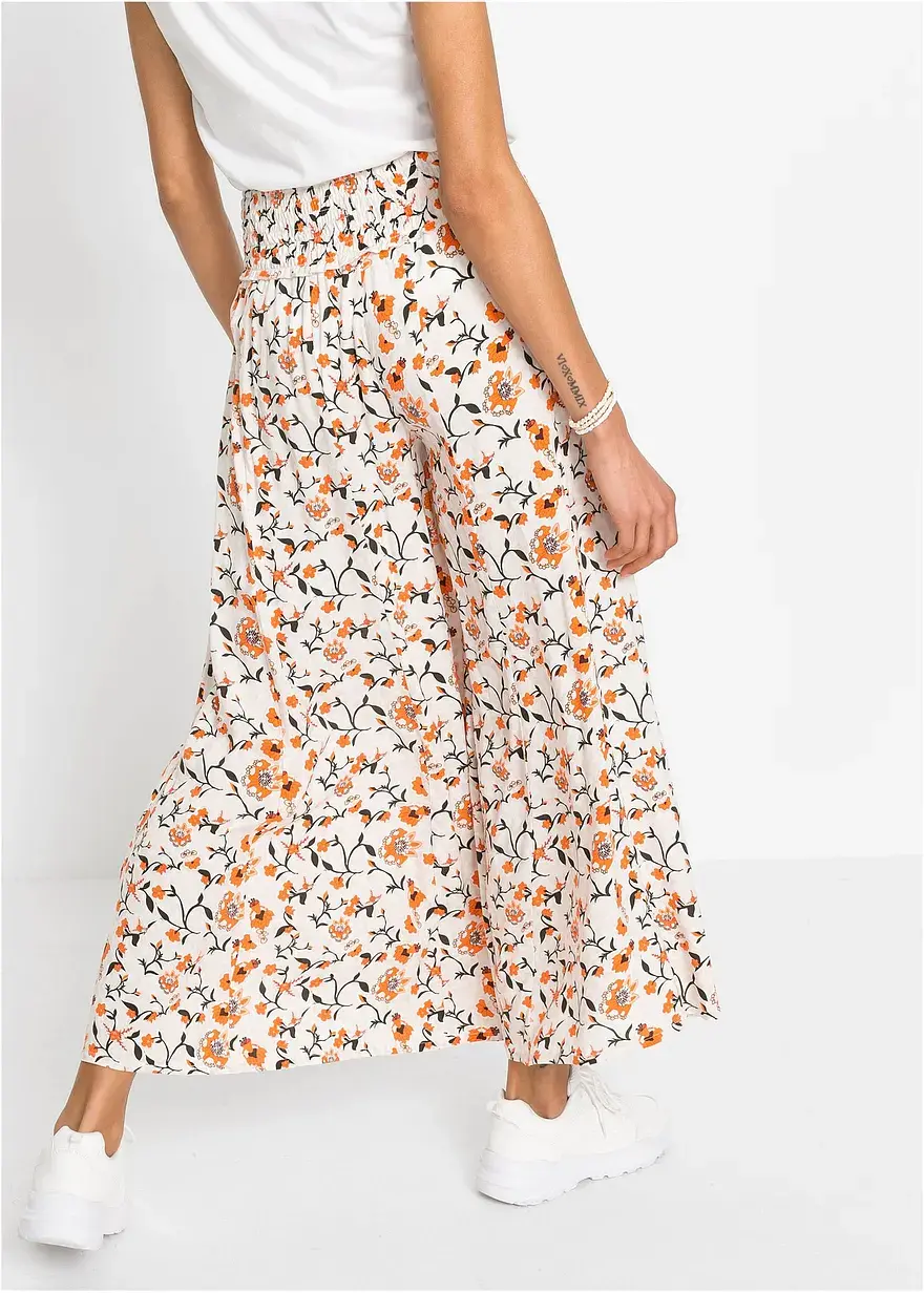 Bonprix Bequeme Hose Aus Fließender Viskose Mit Weitem Bein