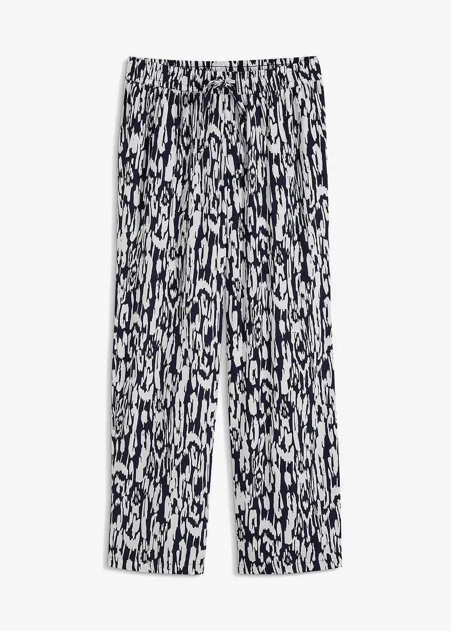 bonprix Bequeme Hose mit elastischem Bündchen - blau - Damen