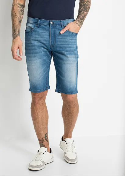 Bonprix Bequeme Jeans-Bermuda Mit Verstärktem Schritt In 5-Pocket-Form
