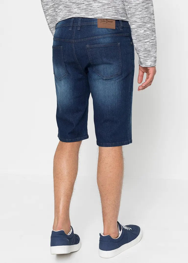 Bonprix Bequeme Jeans-Bermuda Mit Verstärktem Schritt In 5-Pocket-Form