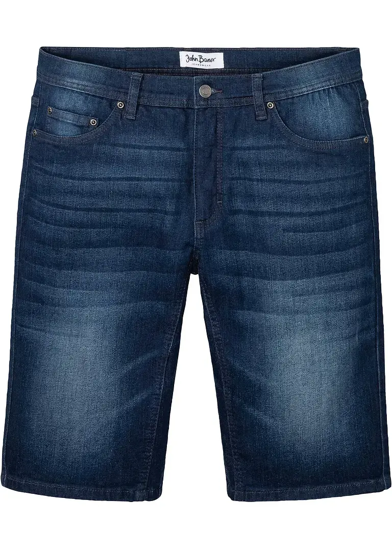 Bonprix Bequeme Jeans-Bermuda Mit Verstärktem Schritt In 5-Pocket-Form