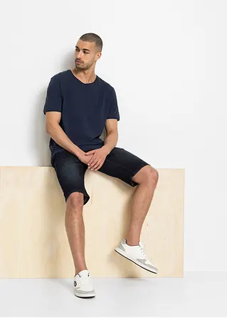 Bonprix Bequeme Jeans-Bermuda Mit Verstärktem Schritt In 5-Pocket-Form