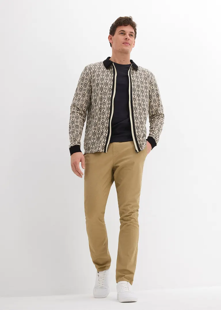 Bonprix Bequeme Joggpants Aus Webstoff. Elastischer Bund Mit Bindeband Und Normale Passform