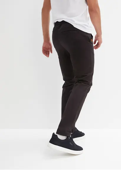 Bonprix Bequeme Joggpants Aus Webstoff. Elastischer Bund Mit Bindeband Und Normale Passform