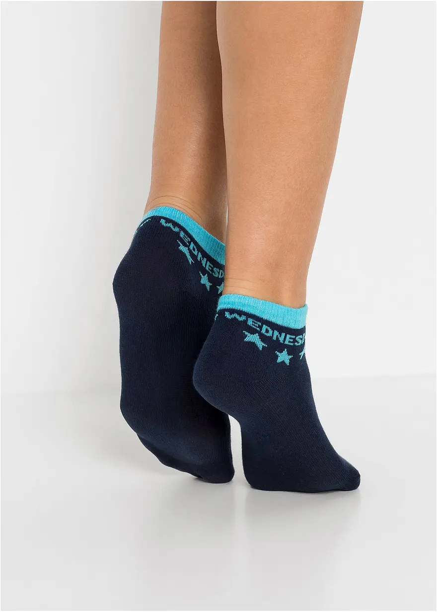 Bonprix Bequeme Kinder Kurzsocken Mit Wochentagen - Damen