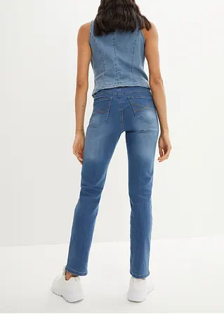 Bonprix Bequeme Komfort-Stretch-Jeans Straight - Blau Regular