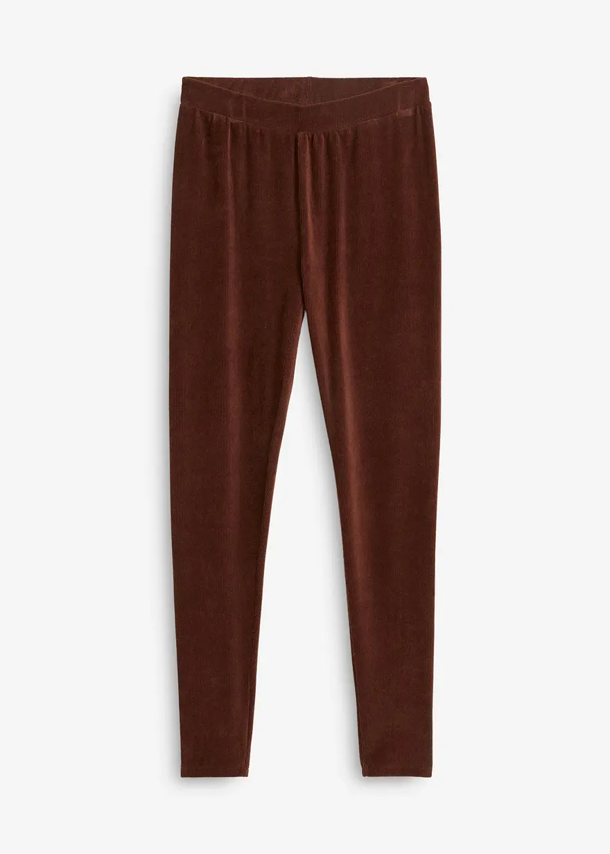 bonprix Bequeme Leggings aus Feincord wirkt durch den breitem Komfortbund formgebend