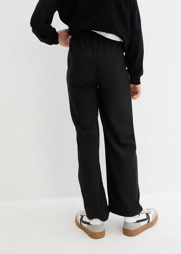 Bonprix Bequeme Mädchen Hose Mit Streifen Und Ausgestelltem Bein - Kinder