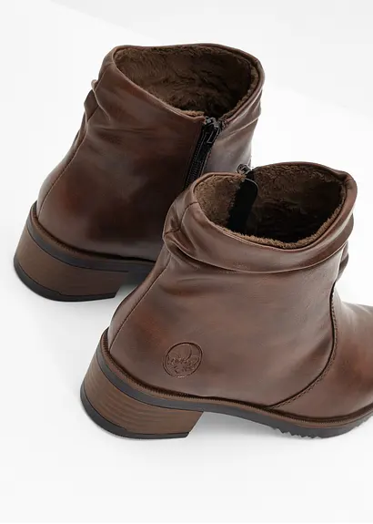 Bonprix Bequeme Rieker Stiefelette Mit Warmfutter - Braun