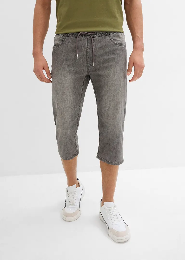Bonprix Bequeme Schlupfjeans In 3/4 Länge Aus Sommerlich Leichtem Denim