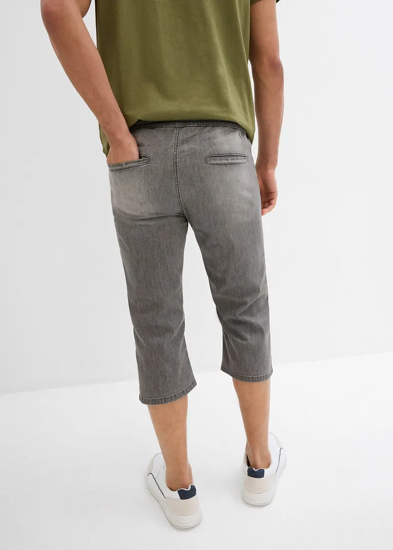 Bonprix Bequeme Schlupfjeans In 3/4 Länge Aus Sommerlich Leichtem Denim
