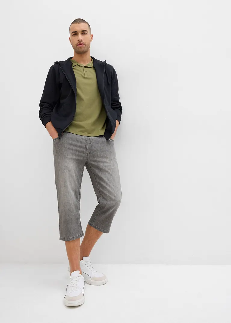 Bonprix Bequeme Schlupfjeans In 3/4 Länge Aus Sommerlich Leichtem Denim