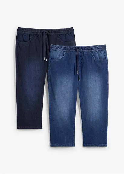 bonprix Bequeme Schlupfjeans in 3/4 Länge aus sommerlich leichtem Denim bonprix Bequeme Schlupfjeans in 3/4 Länge aus sommerlich leichtem Denim