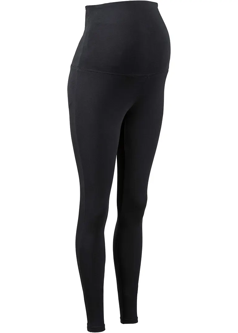 bonprix Bequeme Schwangerschaftsleggings aus Jersey - schwarz