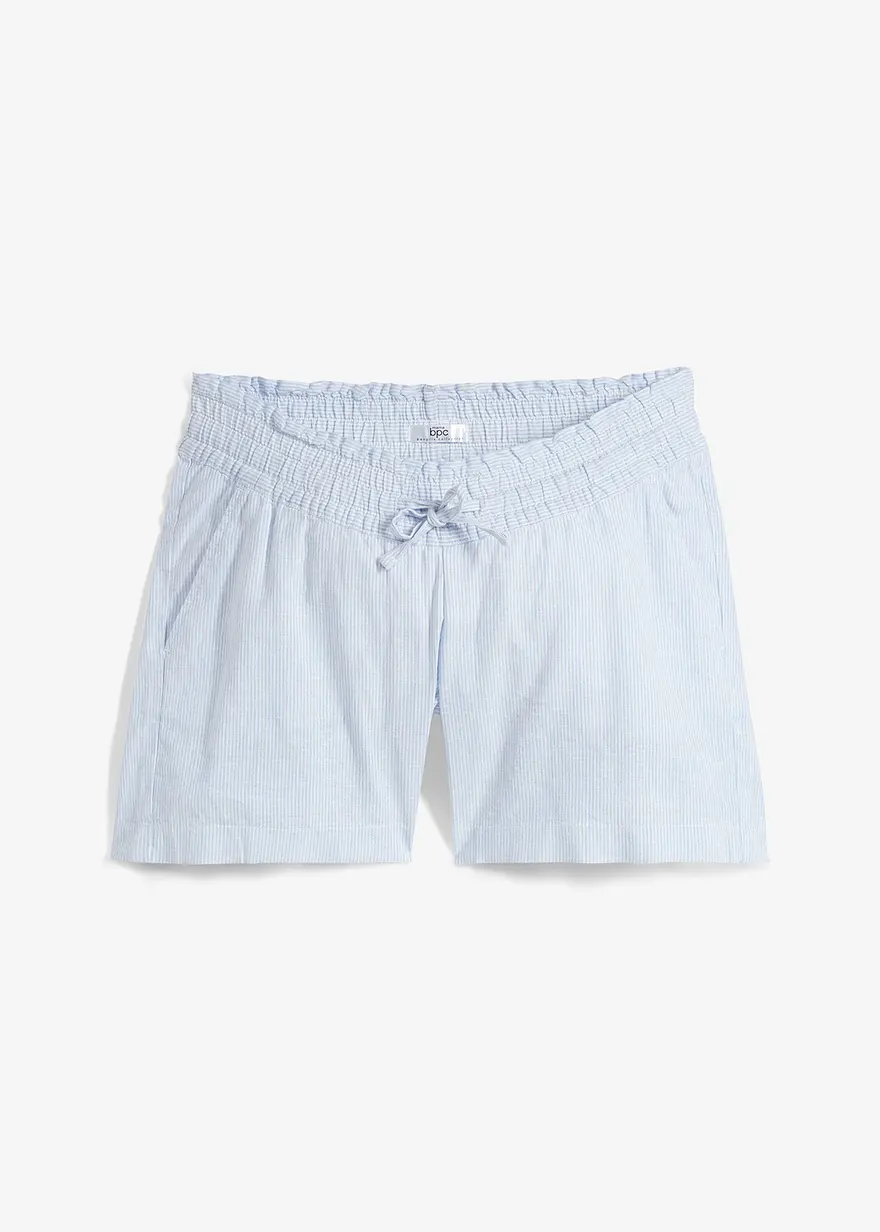 bonprix Bequeme Schwangerschaftsshorts im Loose Fit - blau