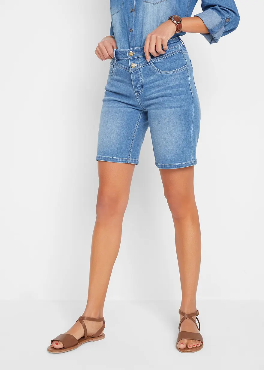 Bonprix Bequeme Stretchjeans-Bermuda Gut Geeignet Als Homeoffice-Jeans