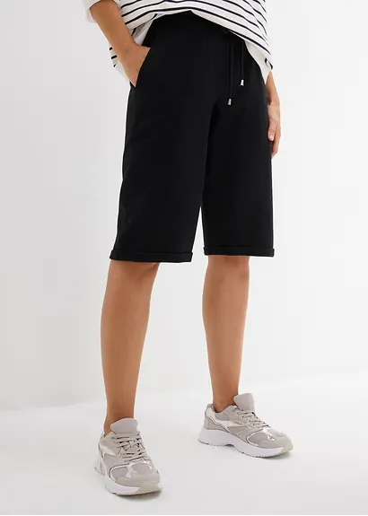 Bonprix Bequeme Sweatbermuda Mit Einer Weitenregulierung Am Bund - Damen