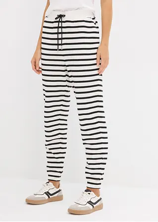 Bonprix Bequeme Sweathose Mit Weitenregulierung - Weiß - Damen