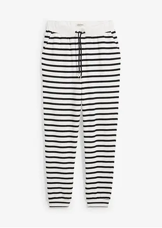 bonprix Bequeme Sweathose mit Weitenregulierung - weiß - Damen