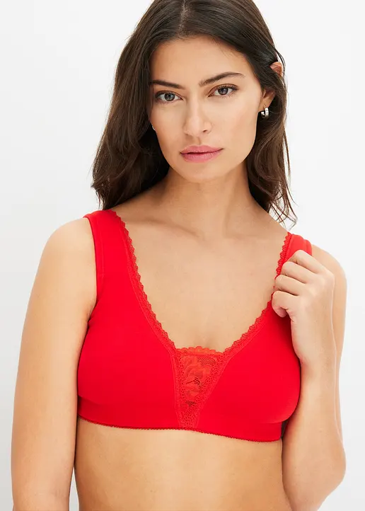 Bonprix Bequeme T-Shirt BHs Ohne Bügel Im Praktischen 2er Pack