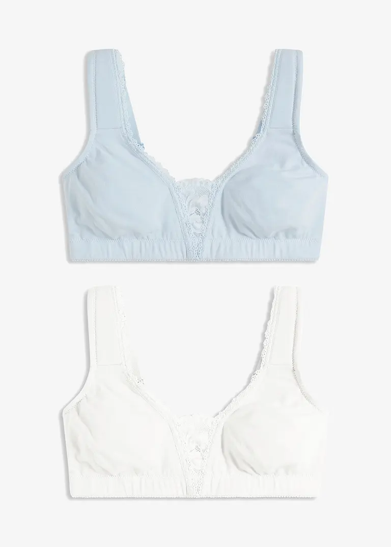 bonprix Bequeme T-Shirt BHs ohne Bügel im praktischen 2er Pack