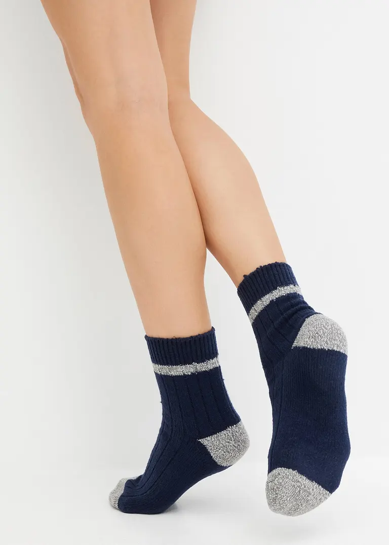 Bonprix Bequeme Weiche Halbsocken Mit Rippstruktur - Damen