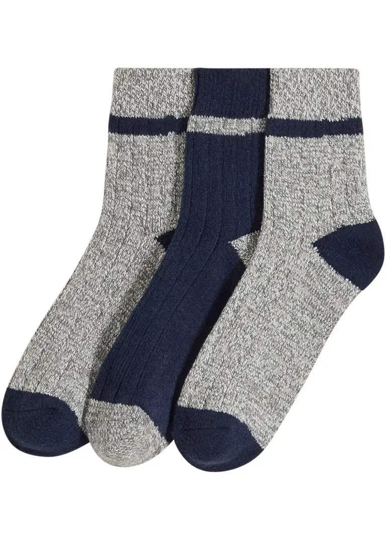 bonprix Bequeme weiche Halbsocken mit Rippstruktur - Damen