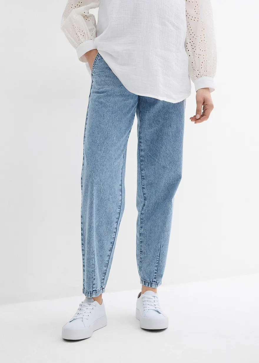 Bonprix Bequemer Denim-Jogger Für Die Schwangerschaft - Blau