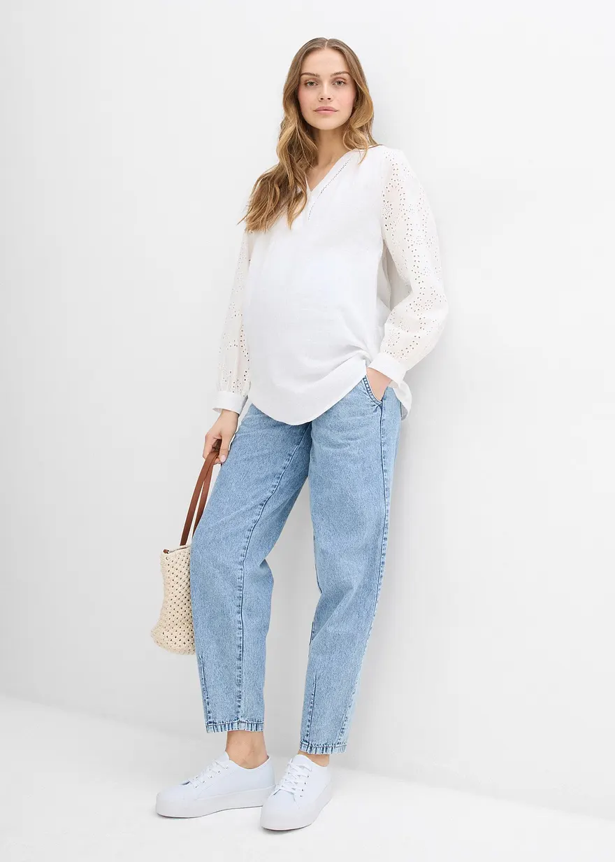 Bonprix Bequemer Denim-Jogger Für Die Schwangerschaft - Blau