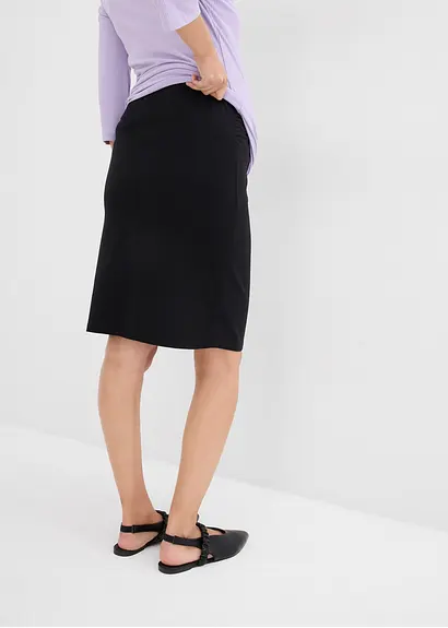 Bonprix Bequemer Jersey-Rock Für Die Schwangerschaft Und Danach - Schwarz