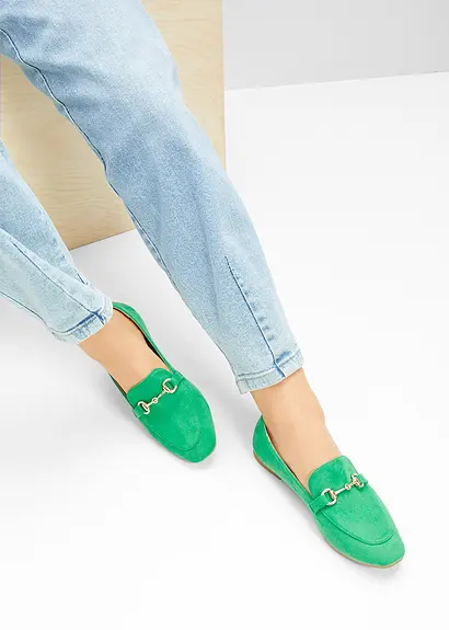 Bonprix Bequemer Komfort Loafer Mit Gepolsterter Innensohle - Grün
