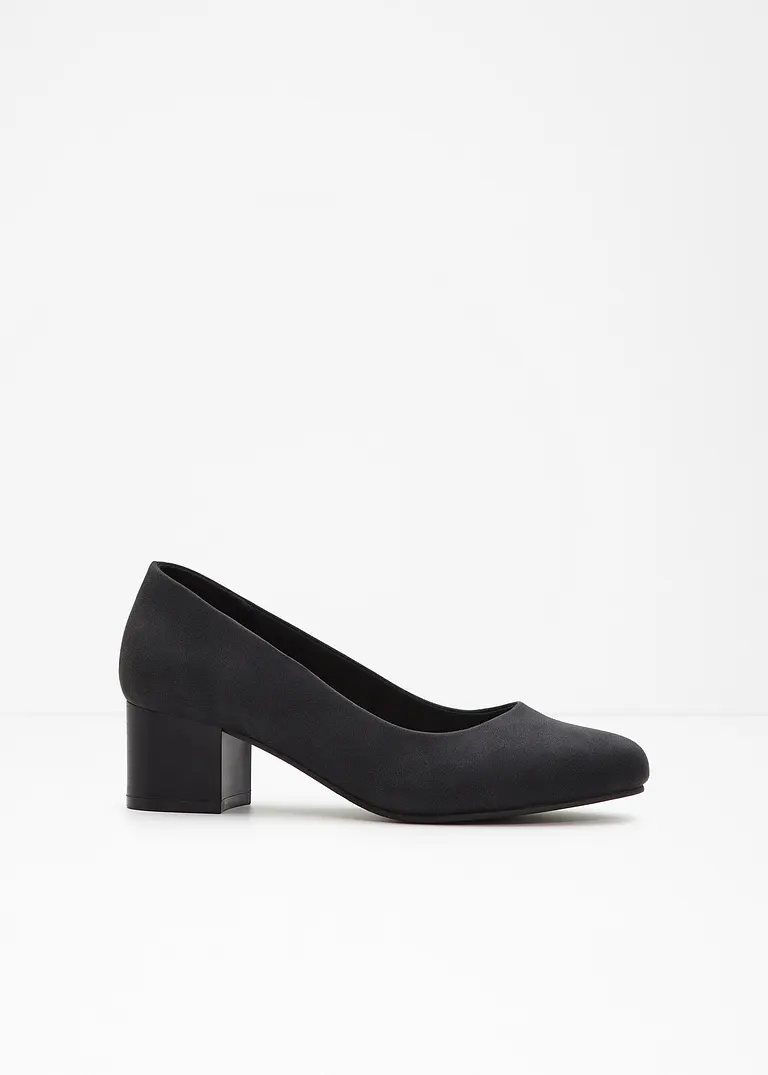 bonprix Bequemer Komfort Pumps mit gepolsterter Innensohle - schwarz
