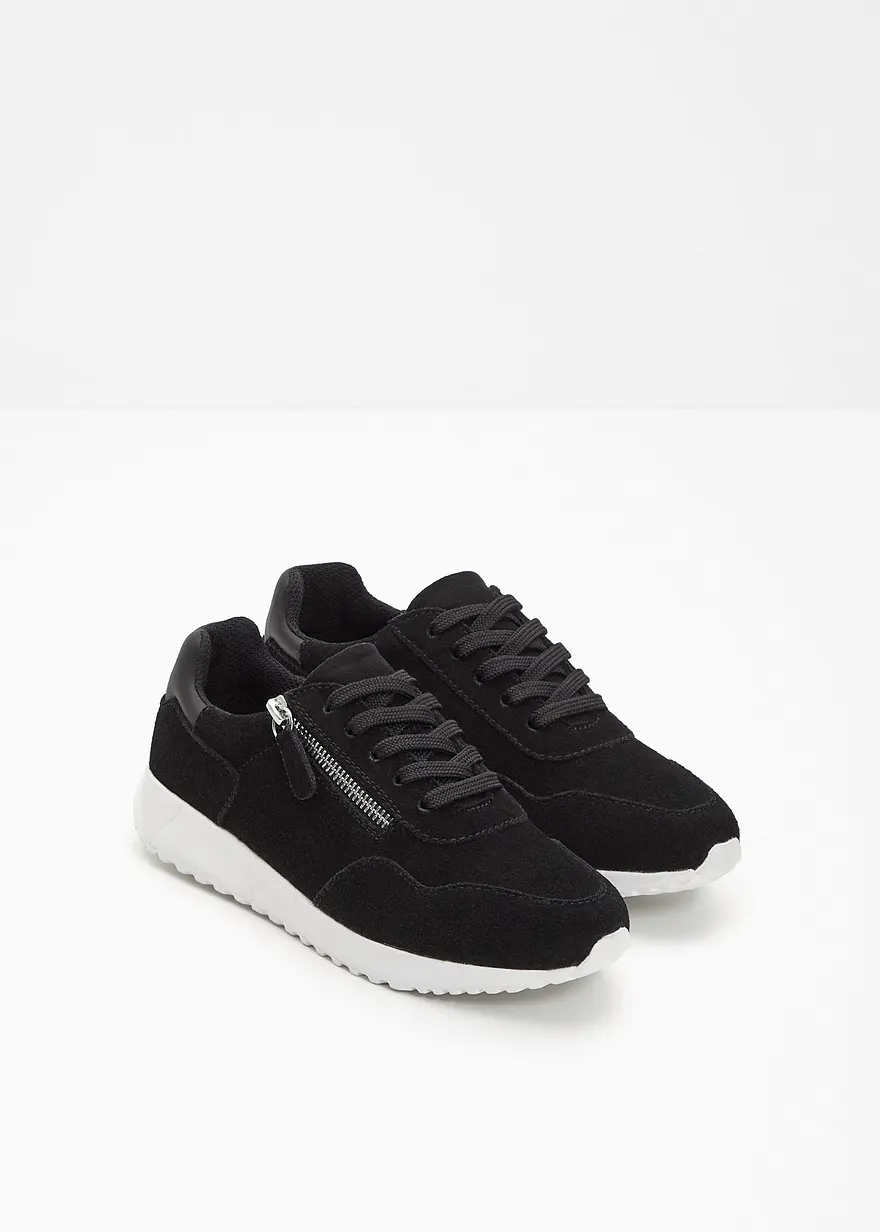 Bonprix Bequemer Komfort Sneaker Aus Veloursleder Mit Gepolsterter Innensohle