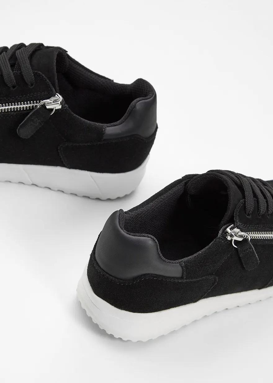 Bonprix Bequemer Komfort Sneaker Aus Veloursleder Mit Gepolsterter Innensohle