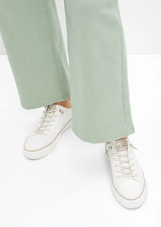 Bonprix Bequemer Mustang Sneaker Zum Reinschlüpfen - Weiß