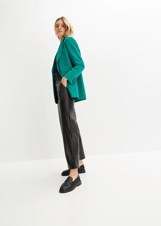 Bonprix Bequemer Oversized-Blazer Mit Reverskragen Und Eingrifftaschen