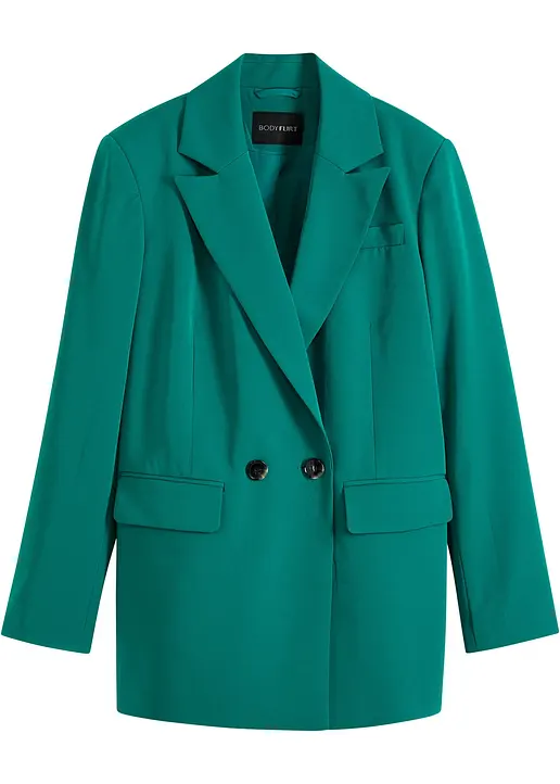 bonprix Bequemer Oversized-Blazer mit Reverskragen und Eingrifftaschen