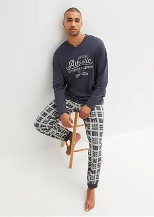 Bonprix Bequemer Schlafanzug Aus Weicher Baumwolle - Herren