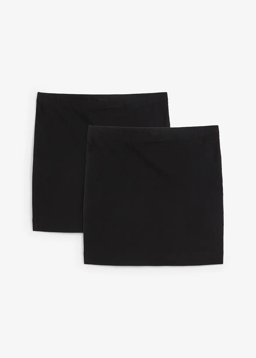 bonprix Bequemer Shirtrock (2er-Pack) mit elastischen Bund