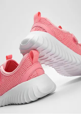Bonprix Bequemer Sneaker Mit Klettverschluss - Rosa - Kinder
