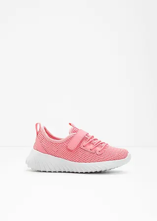 bonprix Bequemer Sneaker mit Klettverschluss - rosa - Kinder