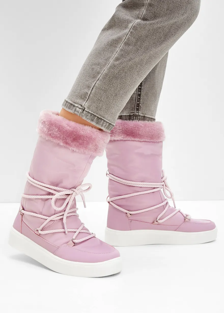 Bonprix Bequemer Winterboot Mit Warmen Innenfutter - Rosa