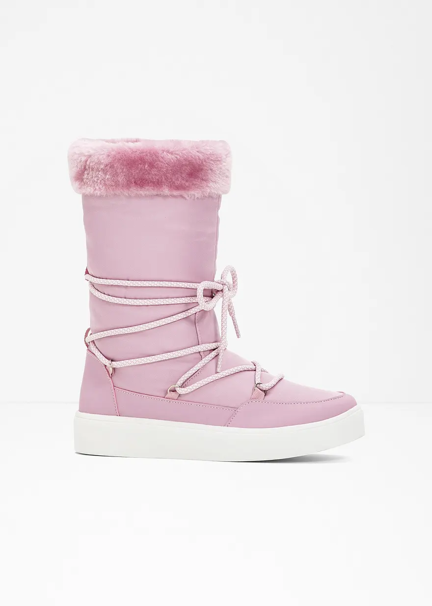 bonprix Bequemer Winterboot mit warmen Innenfutter - rosa