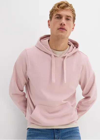 Bonprix Bequemes Herren Sweatshirt Mit Sportiver Kapuze - Lila