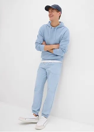 Bonprix Bequemes Herren Sweatshirt Mit Sportiver Kapuze - Lila